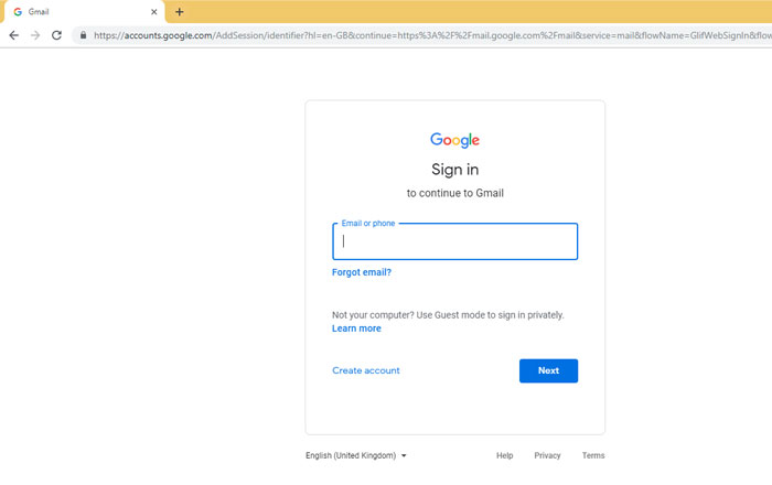 gmail login