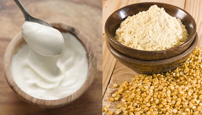 besan and mayonnaise hair mask