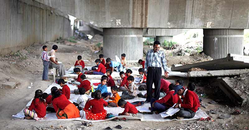 Free School Under The Bridge In Delhi