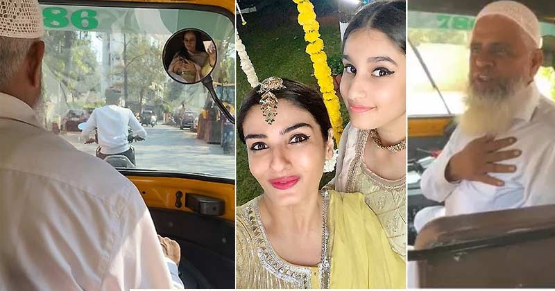 raveena tandon reached at her niece wedding by auto