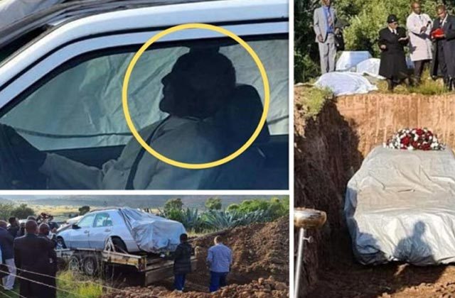 South African Leader Funeral Buried In Mercedes Benz