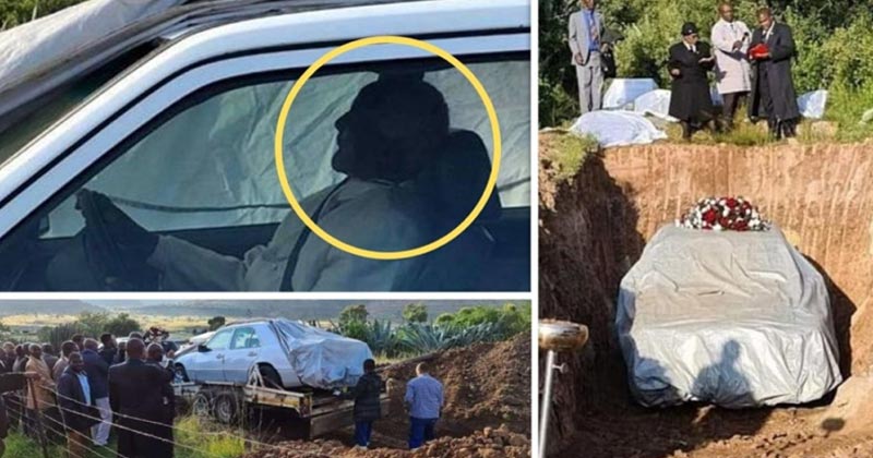 South African Leader Funeral Buried In Mercedes Benz