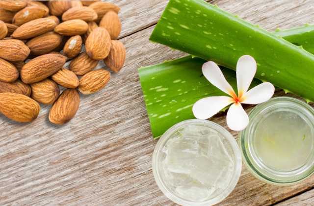 Almond and Aloe Vera Gel