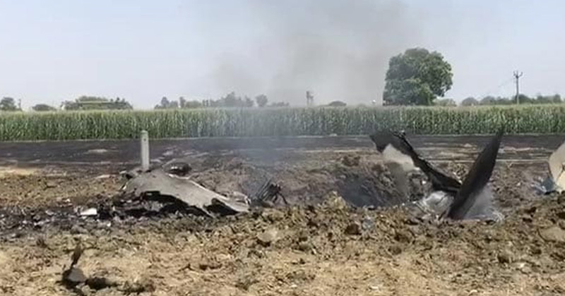 punjab iaf fighter jet mig 29 crashes