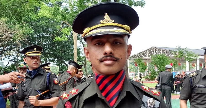 Son of a autoo driver becomes Army Officer