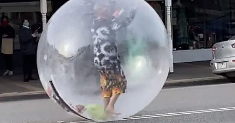 Giant Bubble shield against Coronavirus
