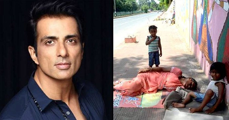 sonu sood promises home to homeless mother