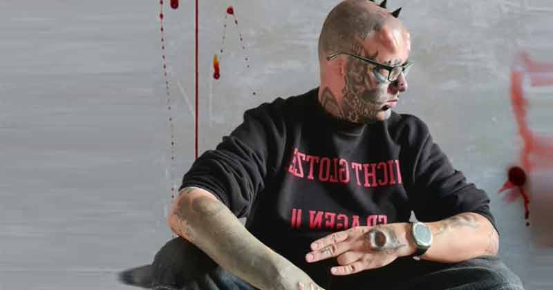 Mr Skull Man Body Modifications And Tattoos