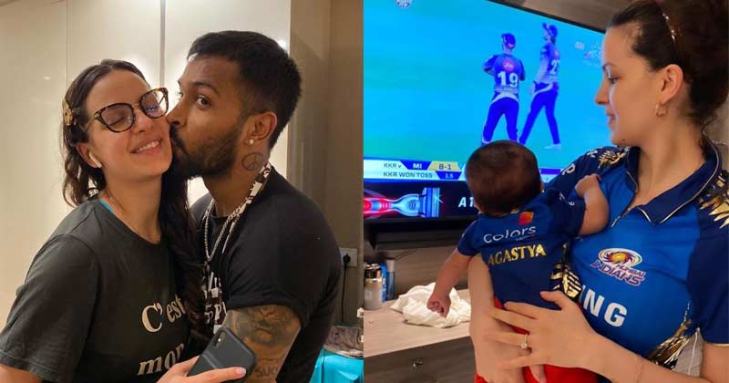 Hardik Pandya Share Cute Picture With His Wife And Baby