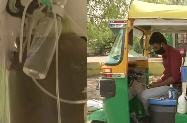Man converts auto-rickshaw into free ambulance