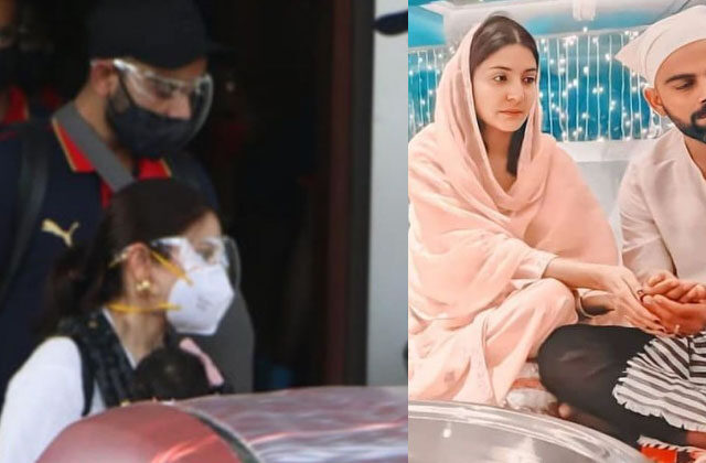 Anushka Sharma Virat Kohli At Mumbai Airport With Daughter Vamika
