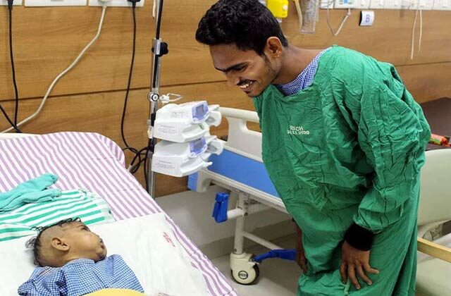 First Liver Transplant From Father To 6 Month Old Baby Raipur