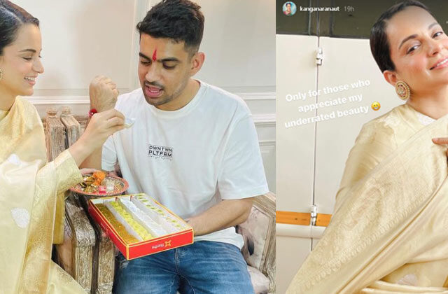 Kangana Ranaut Gives a Glimpse Of Raksha Bandhan