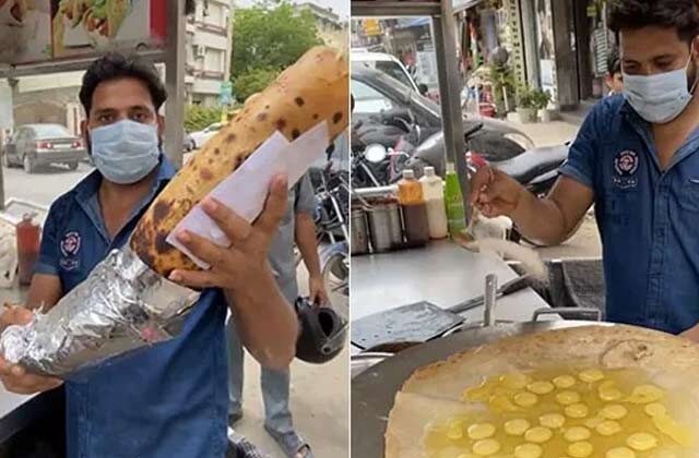 10kg Biggest Kathi Roll With 30 Eggs in 20 minutes in Delhi