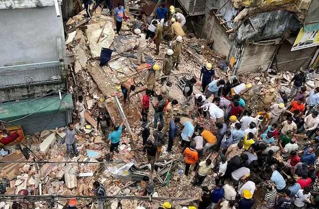 Delhi Sabzi Mandi Area Five Storey Building Collapse