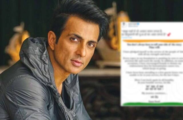 Sonu Soods Tweet After It Raid On His Premises