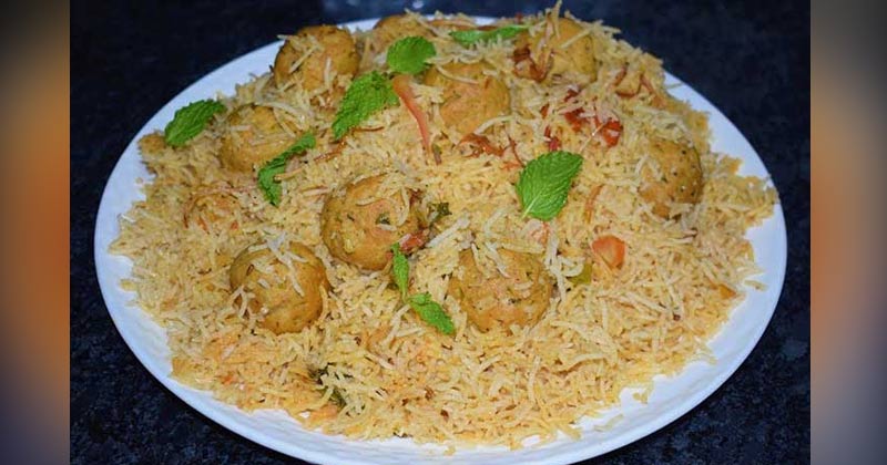Chicken Kofta Pulao Recipe In Hindi