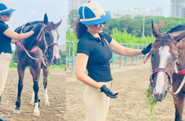 Kangana Ranaut Horse Riding Session Viral Photos