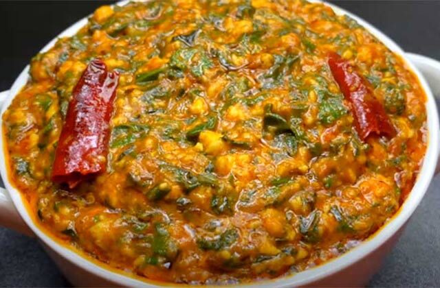 Palak Paneer Bhurji Recipe In Hindi