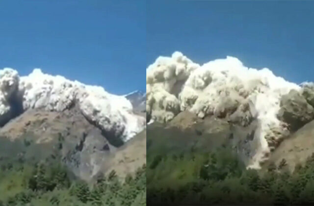 Avalanche in nepal viral video In Hindi