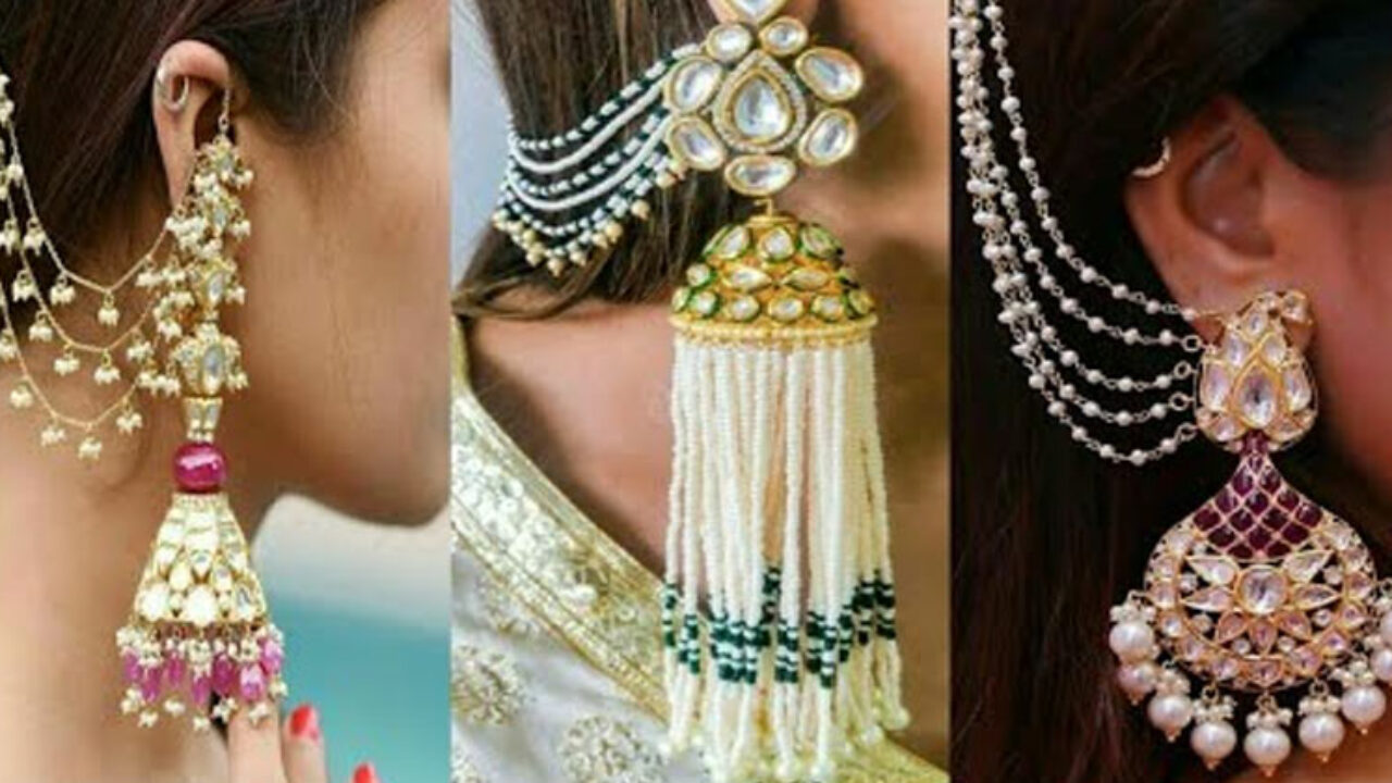 Hindi Dangle Earrings by Carolyn Tyler | _18K _yellow gold Carolyn Tyler  earrings gold zircon