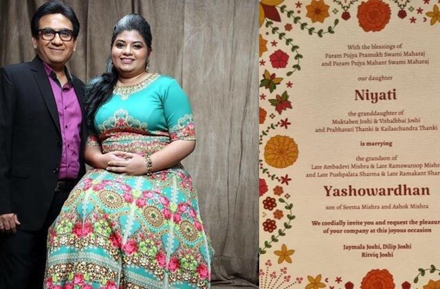 Dilip Joshi's Daughter Niyati Getting Married