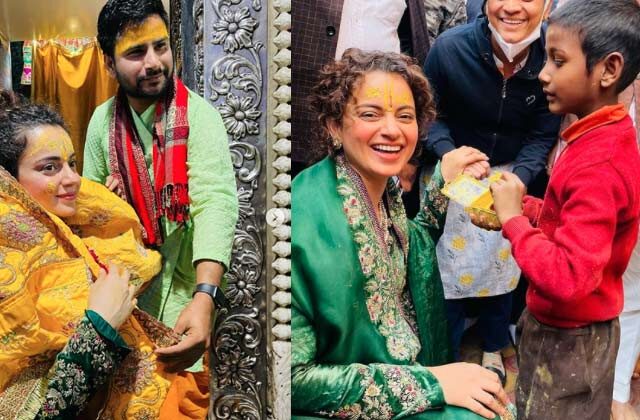 Kangana visits Mathura-Vrindavan