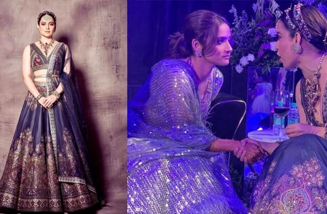 Kangana Ranaut Attends Ankita Lokhande's Sangeet Ceremony