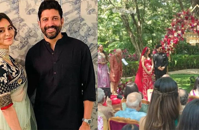 Farhan Akhtar And Shibani Dandekar Wedding Picture