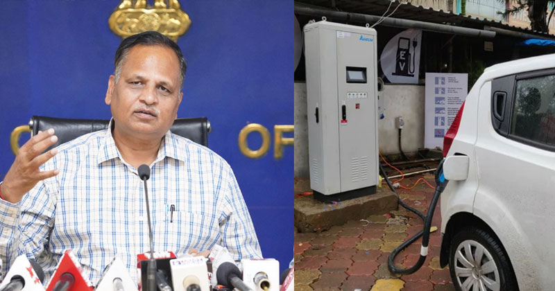 100 E-Vehicle Charging Stations in Delhi