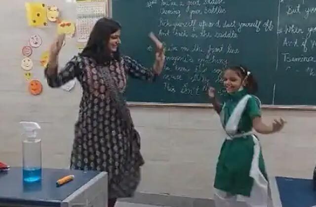 Delhi Teacher Matches Thumkas With Student In Class