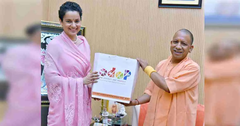 Kangana Ranaut meets UP CM Yogi Adityanath