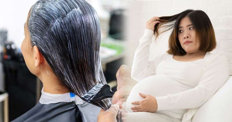 dying hair while pregnant