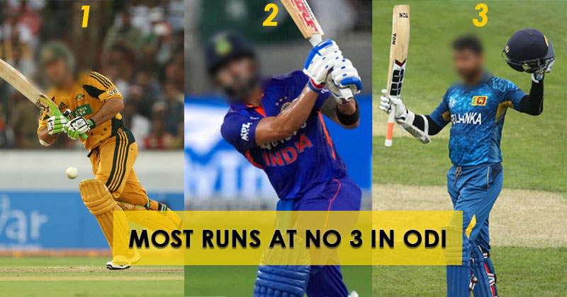 Most Runs At No 3 In ODI