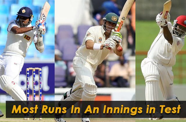 Most Runs In An Innings in Test