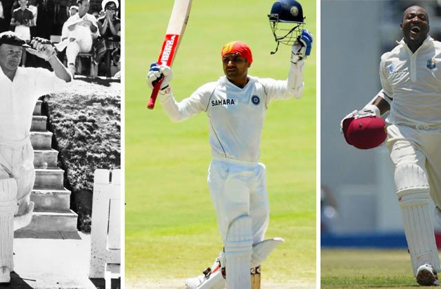 Most triple hundreds in a career