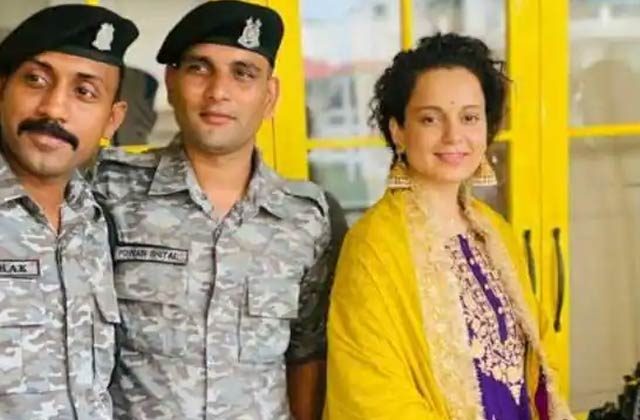 Kangana Ranaut celebrates Dussehra with CRPF personnel