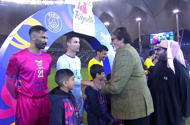 Amitabh Bachchan Meets Messi and Ronaldo