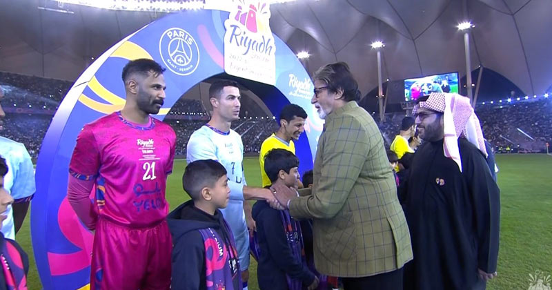 Amitabh Bachchan Meets Messi and Ronaldo