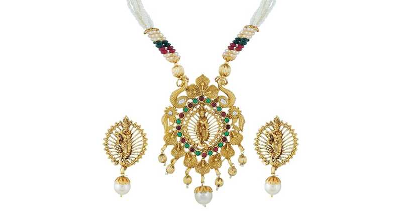 Pearl Design Radha-Krishna Jewelery