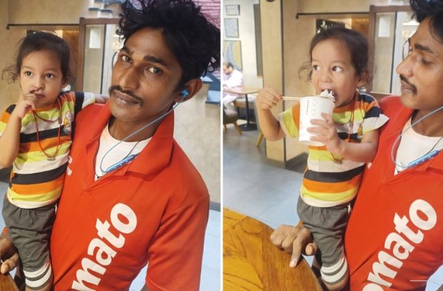 Video of Zomato Delivery Boy With a Little Girl Goes Viral
